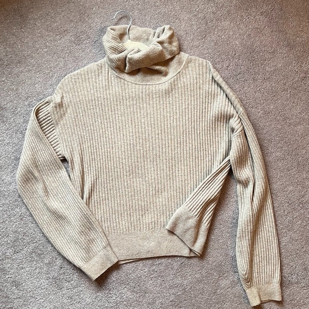 Gap CashSoft Rib Turtleneck Sweater